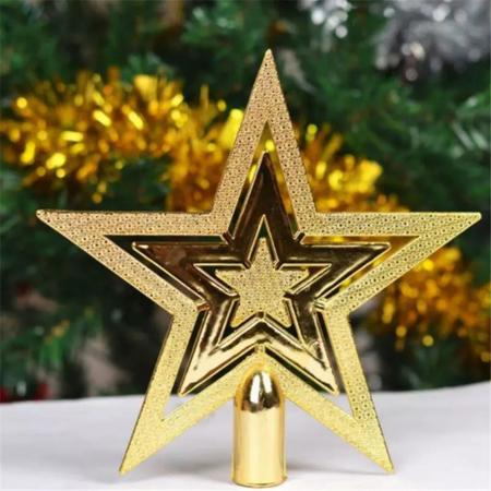 Ponteira Grande Estrela Decoração Enfeite Árvore Natal 28cm - Imp -  Enfeites para Árvore de Natal - Magazine Luiza