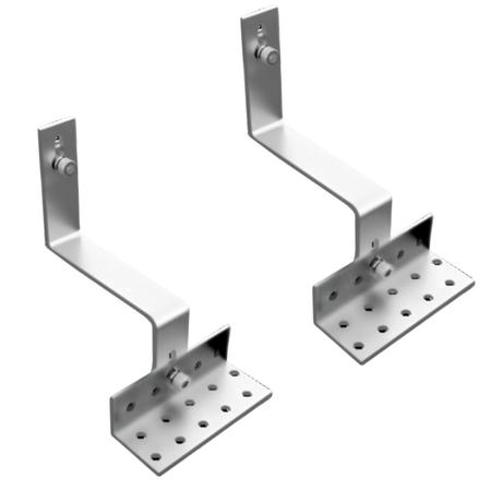 Imagem de Estrutura Suporte Linha C Placa Solar Telha Cerâmica Kit 02