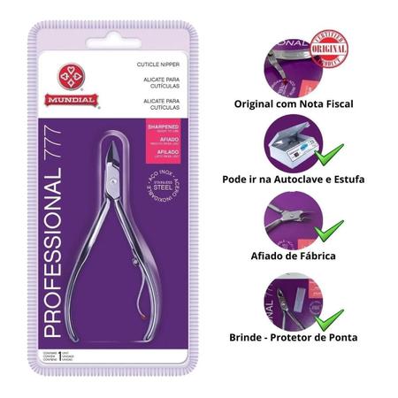 Imagem de Estufa Manicure Esterilizador Alicate + Kit Manicure 5 Peças