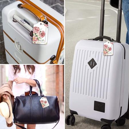 Imagem de Etiquetas de bagagem: capa de privacidade Fintie com laço de aço inoxidável