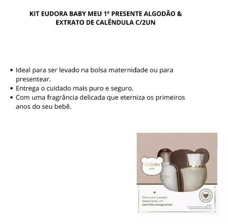 Imagem de Eudora Baby Meu 1 Presente Sabonete e Agua Colonia - Eudora