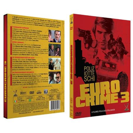 Imagem de Eurocrime O Policial Italiano Vol. 3 - Edição Limitada com 4 Cards (Caixa com 2 Dvds)