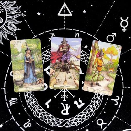 Compra online de Everyday Witch Tarot, jogos de baralho de 78