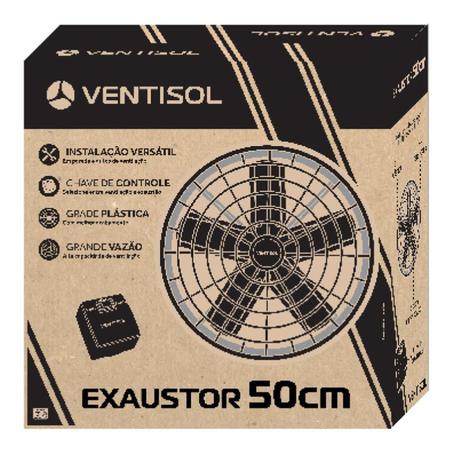 Imagem de Exaustor Industrial 50 CM com Reversão e Chave de Controle VENTISOL
