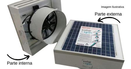 Imagem de Exaustor Solar Fotovoltaico - Solar Spin 3080 30W