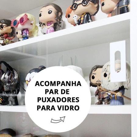 Expositor Funko Pop Mdf, branco, 2 vãos, portas em vidro - Dom Móveis -  Estantes - Magazine Luiza