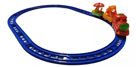 Trem Infantil de Brinquedo Locomotiva Expressa Com Trilhos Art Brink - Vou  Comprar