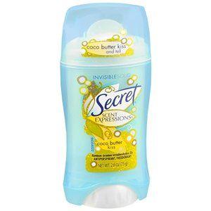 Imagem de Expressões secretas de perfume anti-perspirante invisível sólido sólido manteiga de coco 2,60 oz (Pacote de 3) - Embalagem Pode Variar