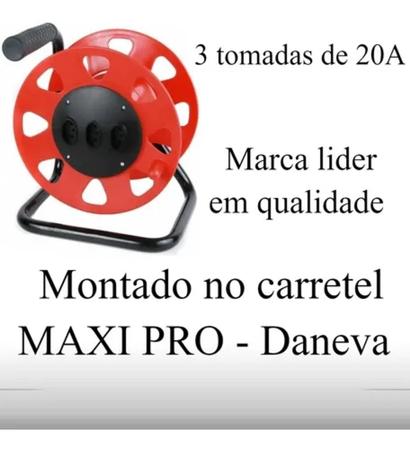 Imagem de Extensão Carretel Maxipro Daneva 20A - 2x2,5mm Com 30 Metros