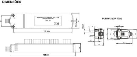 Imagem de Extensão Elétrica 20 Metros Cabo PP 2x1,5mm Reforçado 10/20A