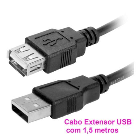 Imagem de Extensão USB - cabo com 1,50 m