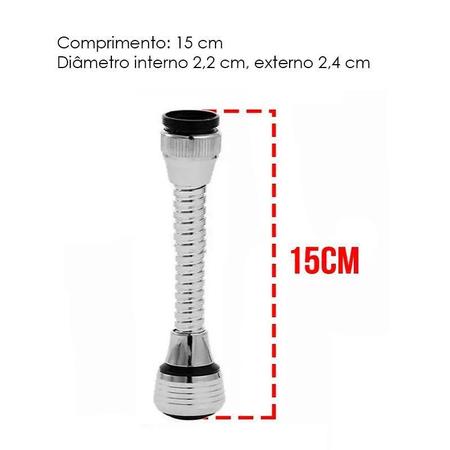 Imagem de Extensor Arejador Articulado Flexivel Chuveirinho Torneira