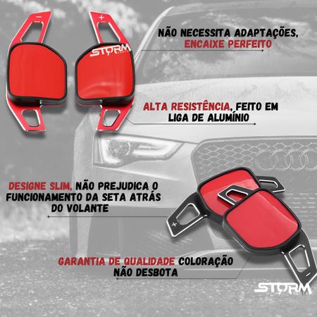 Extensor Borboleta Volante Audi A3 Paddle Shift aleta cambio automatco  aleta marcha botão esportivo - Peugeot e Citroen - Volante - Magazine Luiza