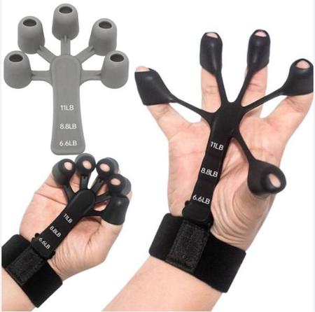 Imagem de Extensor Fortalecedor de Dedos e Mão 3 Níveis Ajustável Violão Fisioterapia Articulações
