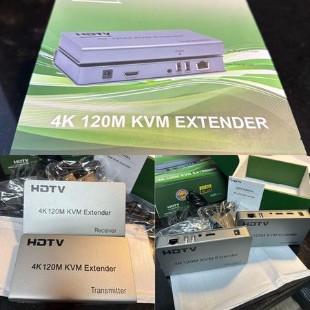 Imagem de Extensor Kvm Hdmi Full Hd Por Rede Ip 120 Metros 1080P 4K 2K