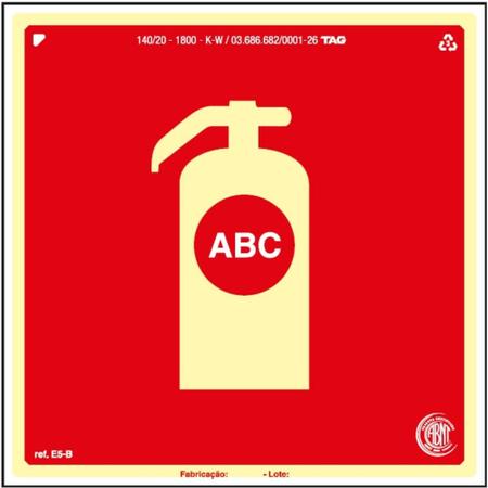 Imagem de Extintor Pqs Abc 4kg 2a:20bc 5 Anos + Placa de extintor