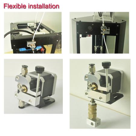 Extrusora 3KU CR10 Bowden em aluminio - HE3D Imagem de Extrusora 3KU CR10 Bowden em aluminio