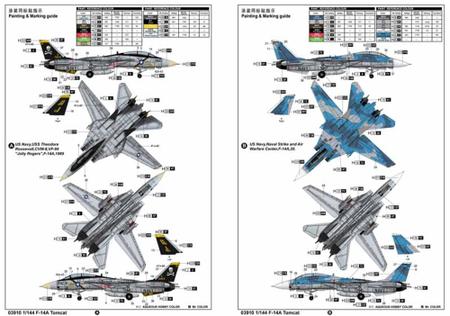 Imagem de F-14a Tomcat 1/144 Trumpeter 3910 F14 F14a - Kit para montar e pintar