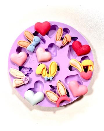 Imagem de F1364 molde de silicone páscoa confeitaria biscuit