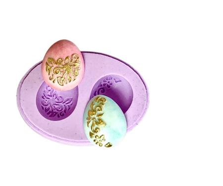 Imagem de F974 molde de silicone ovo de páscoa confeitaria biscuit
