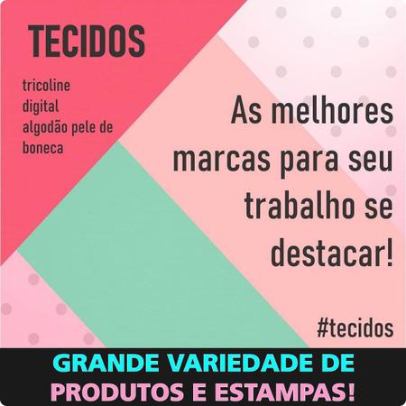 tecido, tricoline, patchwork, costura - Tecidos Fabricart