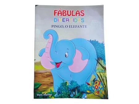 Imagem de Fábulas Divertidas - 2 Livros + 2 Fantoches Para Crianças - Elefante e Girafa