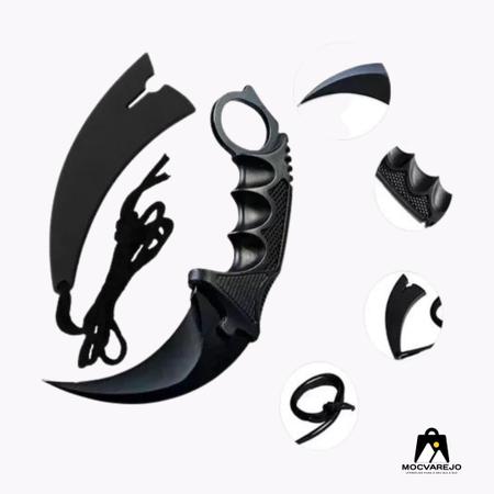 Faca Karambit Esportiva Lâmina Curvada Inox Bainha Inclusa - LUATEK - Faca  - Magazine Luiza