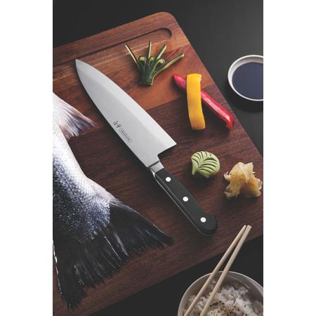 Imagem de Faca Deba Tramontina Sushi Gold com Lâmina em Aço Inox e Cabo de Policarbonato com Fibra de Vidro 8"
