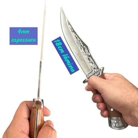 Faca Para Churrasco Camping Pesca Com Bainha - B-MAX Imagem de Faca Para Churrasco Camping Pesca Com Bainha