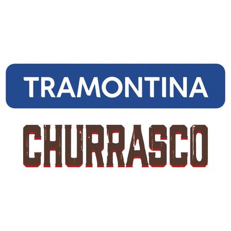 Imagem de Faca para Churrasco Jumbo Tramontina com Lâmina em Aço Inox e Cabo de Madeira Polywood Vermelho  5 polegadas