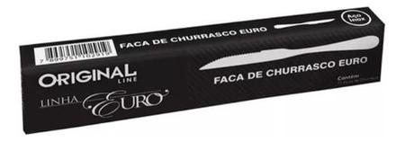 Imagem de Faca Para Churrasco Linha Euro kit Com 12 Unidades