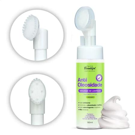 Imagem de Face beautiful mousse de limpeza lovely anti oleosidade - sabonete facial 150ml