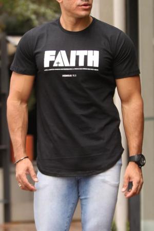Faith long (c) preta - Tedy Camisetas Imagem de Faith long (c) preta