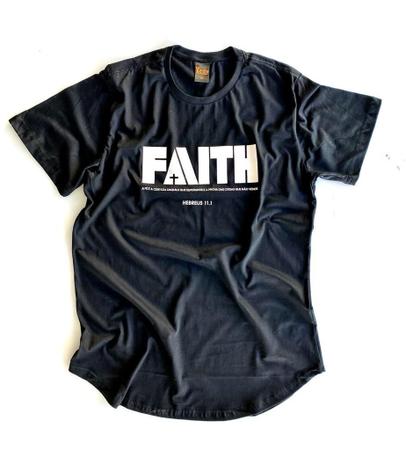 Faith long (c) preta - Tedy Camisetas Imagem de Faith long (c) preta