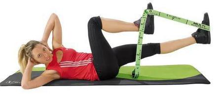 Imagem de Faixa Elástica de algodão Sveltus Elastiband Multi Alças 10kg e 1,10mX4cm Verde Funcional Fitness Fisioterapia