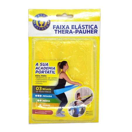 Imagem de Faixa Elástica Fisioterapia Academia Exercício Thera Pauher FG27 Suave - Ortho Pauher