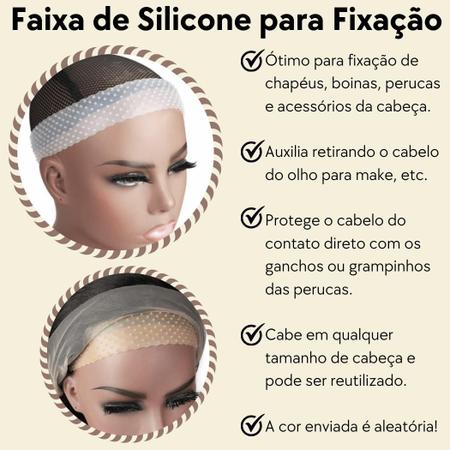 Imagem de Faixa fixadora de silicone para peruca front lace hair grip