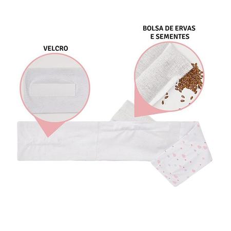 Imagem de Faixa Térmica Abdominal Com Ervas Para Bebê Anti-Cólica Em Malha Estampada 70cm X 9cm - Papi Textil
