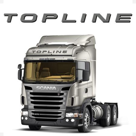 Imagem de Faixa Topline Compatível Scania Adesivo Quebra-sol Genérico