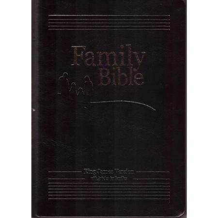 Family Bible King James Preta - Bíblia da Familia em inglês - Novo