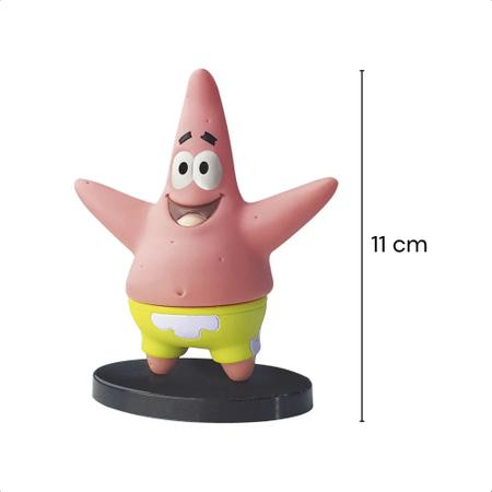 Imagem de Fandom Box Patrick Estrela Bob Esponja 11cm Boneco Colecionável Material Vinil Atóxico - Líder Brinquedos 3304