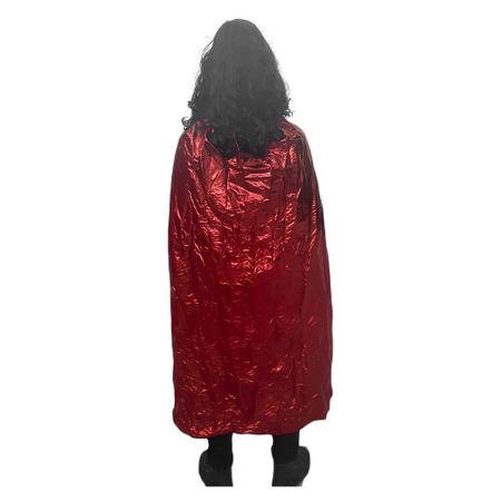 Imagem de Fantasia Adulta Rei Kit com Coroa, Cetro e Capa Vermelha