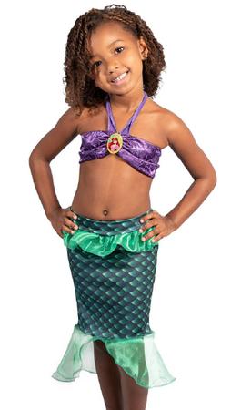 Fantasia Ariel Pequena Sereia Infantil Pop Original Disney - 7