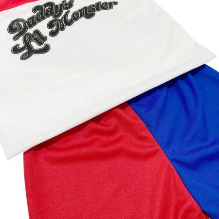 Fantasia Arlequina Completa Regata, Shorts, Jaqueta e Cinto, Roupa  Infantil para Menina Sulamericana Usado 61068276