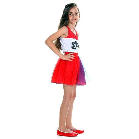 Fantasia Arlequina Completa Regata, Shorts, Jaqueta e Cinto, Roupa  Infantil para Menina Sulamericana Usado 61068276