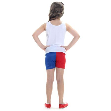 Fantasia Arlequina Completa Regata, Shorts, Jaqueta e Cinto, Roupa  Infantil para Menina Sulamericana Usado 61068276