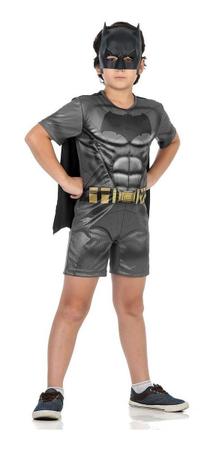 Imagem de Fantasia Batman Infantil Curta Com Músculo Homem Morcego