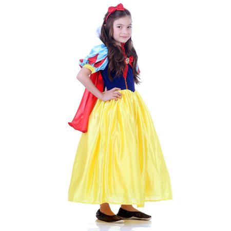 Imagem de Fantasia Branca de Neve Disney Infantil Luxo