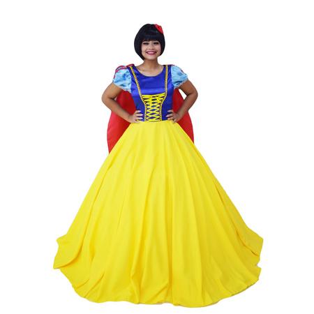 Fantasia Branca de Neve Adulta Clássica - Extra Festas