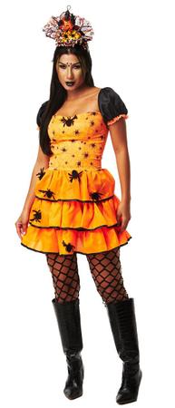 Fantasia Halloween Vestido Feminino Adulto Bruxa Maligna